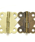 10 Pcs Mini Butterfly Hinges Gold For Jewelry Boxes And Wood Boxes Dollhouse Cabinets And Drawers Diy Repair Retro Dope Decorative Hardware 180 Degree Opening Perfect For Box Repair And Craft Projects