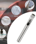 Top Shelf 5 Pack Diamond Hole Saw Bits For Glass And Ceramic Tile 7 Mm Smooth Operation Drill Set showing diamond tip for precise cutting.