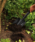 Heavy Duty 31 Inch Shovel With D Handle For Camping And Digging in garden soil, black metal spade used for quick work