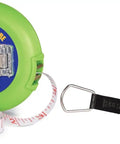 Hands On Wind Up Tape Measures For Kids Ten Meters And Thirty Three Feet Easy To Use Tactile Early Math Practice For Measuring Distance Inches And Centimeters On One Side And Millimeters On The Other Ages Five And Up Two Pack, green 10m/33ft