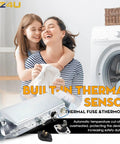Mother and daughter smiling near a Samsung dryer with Premium Dryer Heating Element Assembly Replacement For Dryers No Fuss Easy Install