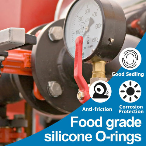 ZDBB 32-size 1228-pc clear food-grade silicone O-ring kit for faucets and plumbing with hook and pick by Amazon