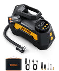 H2 Pro Cordless Tire Inflator Portable Air Compressor with Dual Power 12V DC and Battery Supplies for Cars and Motorcycles