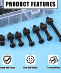 192 Piece M6 Hardware Kit For Wood Furniture And Cabinetry DIY Ready All In One Set hex bolt sizes on blue background
