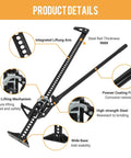 Beefy Seven Thousand Pound Off Road Recovery Jack With 60 Inch Reach Ratcheting Farm Jack for Tractor Truck SUV ATV
