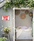 Arrow Metal Sign 8x12 Inches Durable Aluminum Wall Decor for Garage Workshop Office Store Warehouse Bar Cafe and Restaurant Weatherproof Go To Wall Art hanging on shed