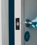 Door Ball Catch Set Built From Stainless Steel And Copper With Four Adjustable Units Hidden Positioning Mechanism in door frame