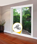 Sliding Patio Door Bumper Stop In Gray Aluminum 2 Inch Length 1 Inch Width for sliding door systems indoors