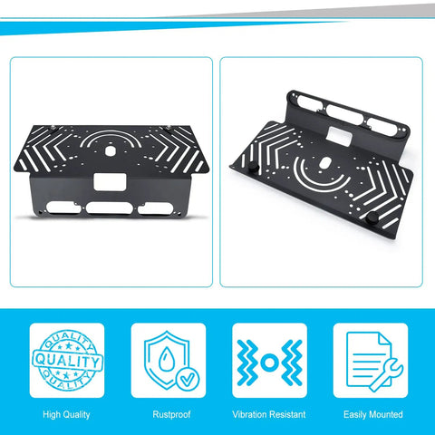 Drill Free Metal Light Bar Cab Mount For Ford F-150 2015 And Up And Ford F-250 F-550 2017 And Up, Heavy Duty Aluminum, Top and Side View