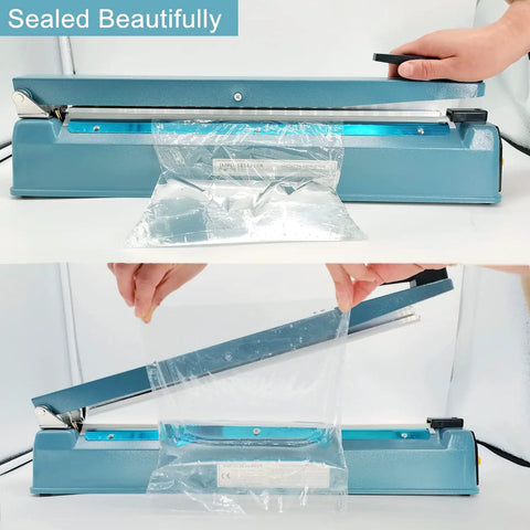Impulse Sealer 16 Inch Workhorse Heat Sealer For Plastic Bags And Mylar Bags Manual Poly Bag Hot Seal Machine With 3mm Wide Seal
