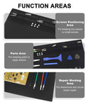 Extra Large Soldering Mat 27.6 Inches By 15.7 Inches With ESD Wrist Strap Grounding Kit heat resistant silicone sections