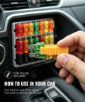 Using yellow fuse puller in Sweet 184 Piece Car Fuses Set With 8 Common Amperage Rates in a car fuse box.