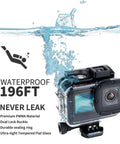GoPro Hero 9 10 11 12 13 Waterproof Case, 196 Ft Depth Dive Housing underwater with water splash, durable sealing ring visible