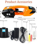 Handheld Automatic Hot Melting Strapping Tool For 13 To 16 Mm Pp Pet Straps With Rechargeable Battery accessories including charger.