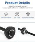 Steering head cup stem post installer tool for Harley‑Davidson, black metal with threaded bolt