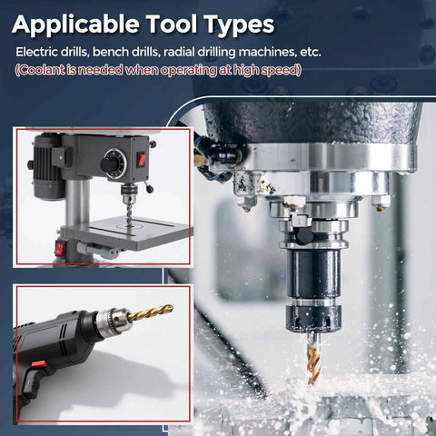 Kozelo 10-piece drill bit set, 2.25 mm diameter, M2 high-speed steel twist bits, 135° uncoated for metal and woodworking