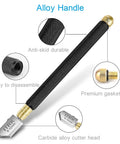 ITRK glass cutter, pencil-style oil-feed with carbide tip, alloy textured handle, 2–20mm