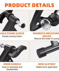 Indoor Bike Trainer Stand With Magnetic Resistance For Home Rides Fits 26 To 28 Inch And 700C Wheels product details