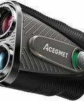 Dominate The Fairway With This Heavy Duty Golf Rangefinder Featuring Auto Slope Compensation And Smart Triangulation For Locked Flags Up To 1300 Yards Slick Magnetic Clip, showing detailed lens and grip design.