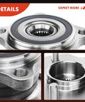 Close-up of 2 Pack Rear Wheel Bearing And Hub Assembly For Toyota Highlander Sienna And Lexus RX Series 5 Lug AWD Replacement Kit Ready To Roll Direct Fit Durable Premium Quality showing metal bearing details