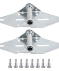 Bad Ass 2 Pack Number One Garage Door Hinges Heavy Duty 14 Gauge Galvanized Steel with screws for sectional garage doors.
