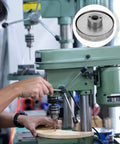 Stylish Steel Coil Spring For Drill Press Spindle Repair With Bouncy Elasticity And Easy Install Fit For Milling Machine Metalworking Tool Replacement Part in use on a drill press.