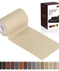 Leather Repair Patch Tape Light Beige Self Adhesive 3 X 61 Inches Kit for Furniture and Car Seats Vinyl Leather Repair