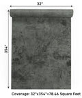 Big Roll Industrial Concrete Peel And Stick Wallpaper 32 By 354 Inches Self Adhesive Cement Look Matte Vinyl Unrolled