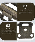 Close-up of heavy duty two pack self closing semi concealed cabinet hinges with cover plate, detailed view of hinge overlay.