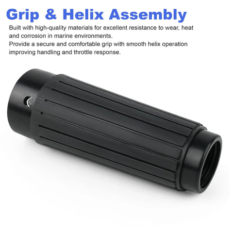 Handle Grip And Helix Assembly Replacement 436275 0436275 For OMC Evinrude Johnson 5 To 40 HP Outboard Engines From 1994 Through 2006 Direct OEM Quality Fit Built To Last