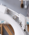 Get Your Steam Iron Running Smooth With This 10pcs Torsion Spring Repair Kit Featuring Metal Universal Compatibility Plus Smooth Burr Free Edges And 14 5mm Coil Diameter For Quick Adjustable Settings. close-up of white steam iron torsion spring repair