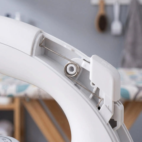 Get Your Steam Iron Running Smooth With This 10pcs Torsion Spring Repair Kit Featuring Metal Universal Compatibility Plus Smooth Burr Free Edges And 14 5mm Coil Diameter For Quick Adjustable Settings. close-up of white steam iron torsion spring repair