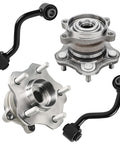 AWD Rear Wheel Bearing Hubs Kit For Nissan Rogue 2008-2018 With 2 Rear Hubs And Bearings Plus 2 Sway Bar End Links, 5-Bolt