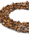 Yellow Tiger Eye Chip Beads 5-8mm DIY Jewelry Making Strand 34 Inch Loose Stones No Clasp Natural Healing Gemstones