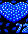 72 Pack Blue Flameless LED Tea Light Candles Battery Operated For Wedding Table Decor Romantic Nights Anniversary Honeymoon Mood Lighting Perfect For Weddings And Parties Safe Flame Free Glow
