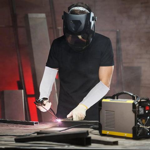 Heavy Duty Cut Resistant Arm Sleeves With Scratch And Dog Bite Shield Breathable HPPE Forearm Guards For Gardeners Mechanics And Chefs Thin Skin Safe Reusable Gear Built Like A Tank Ready For The Grind