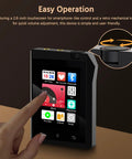 User interacting with 64GB Bluetooth MP3 Player With 2.8 Inch Touch Screen HiFi Music Player For On The Go Crisp Lossless Sound