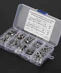 170 Pcs Stainless Steel M5 And M6 Hex Socket Head Cap Screws Kit With Washers And Nuts in storage box
