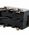 Forward Reverse Switch E1417 Replacement for Pipe Threader, side view, black with wires, compatible with Ridgid 300 and 535 series machines.