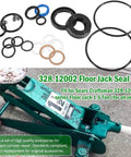 Premium Floor Jack Seal Replacement Kit For 1.5 Ton 328.12002 And 328.12001 Series with universal O rings and piston seal displayed