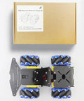 4WD mecanum wheel Arduino chassis kit with TT motors and flexible design for robotics projects.