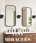 Two Pack Farmhouse Wall Sconces Hardwired Indoor Wall Lamps with Clear Champagne Glass Shades for Bathroom Vanity