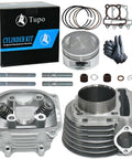 Gy6150 57.4mm Cylinder Kit For 125cc 150cc Chinese Scooters And ATVs With GY6 4 Stroke 157QMJ 152QMI Engine Non EGR 76mm Bolt Pattern