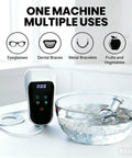 Portable Ultrasonic Cleaning Wand Featuring 60khz Sonic Cavitation Technology for Jewelry Glasses Watches and Dentures fits any sink with water.