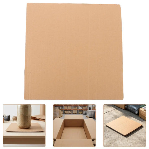 Corrugated Paper Pads 12 Pack Square 11.8x11.8 Inches Shipping Box Liners Cushioning For Glassware And Electronics Packaging