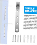 4 Pack Heavy Duty Right Angle Shelf Brackets Outside Corner Wall Mounts Built To Lift Serious Weight Steel L Brackets with screws.