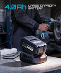 Mechanic uses Three Eighths Inch Cordless Impact Wrench with 450 Nm Torque Brushless Motor Dual Speeds Up to 3000 RPM