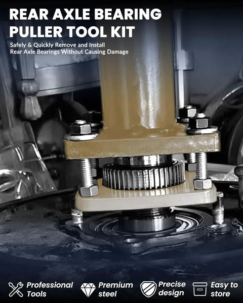 Rear Axle Bearing Puller And Install Tool Kit With 40mm Bearing Driver And Adapter Plate for ABS Tone Ring Removal and Installation