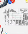 Crescent Woodruff Key Assortment Kit In Carbon Steel For Metric Keyways Semicircle Key Set Pro Grade Heavy Duty Mechanical Repair Tools Box