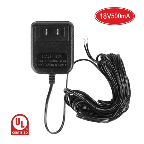 Doorbell Transformer For Ring Video Doorbell 1 2 Pro And Thermostats 18V 500mA Power Supply With 16.4 Ft Cable Wired Adapter